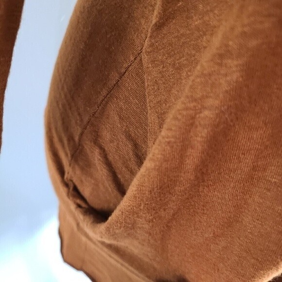 Labo.art Maglia Jeppe Jersey Lino Brown Top 3/4 Sleeve Size Small - Picture 6 of 10